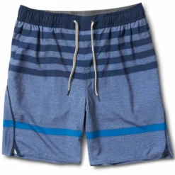 Trail Short | Navy-Blue Stripe
