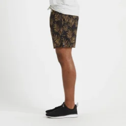 Trail Short | Black Floating Palm -Deals Haute Drape Store V341BFP 2