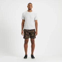 Trail Short | Black Floating Palm -Deals Haute Drape Store V341BFP 4
