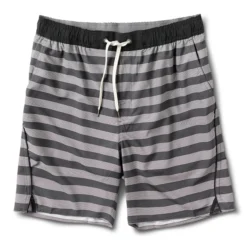 Trail Short | Charcoal Micro Stripe