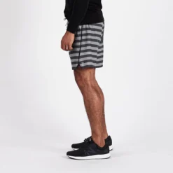 Trail Short | Charcoal Micro Stripe -Deals Haute Drape Store V341CMS 3