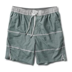 Trail Short | Evergreen Heather Stripe