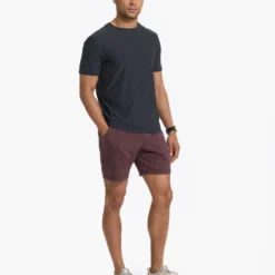 Ponto Short | Chestnut Heather -Deals Haute Drape Store V344HCH 0377