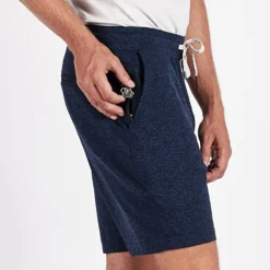 Ponto Short | Navy Heather -Deals Haute Drape Store V344HNV 4