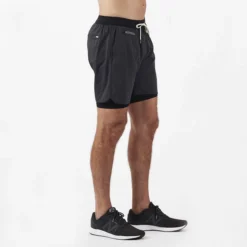 Stockton Short | Black Linen Texture -Deals Haute Drape Store V346BKL 3