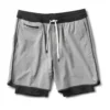 Stockton Short | Grey Linen Texture