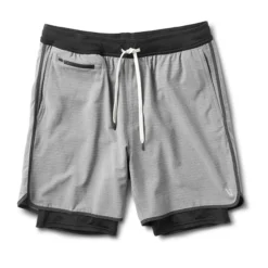 Stockton Short | Grey Linen Texture