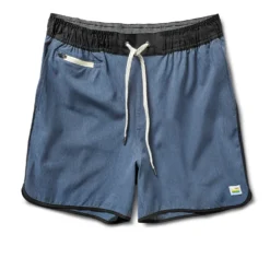 Banks Short 5" | Azure Linen Texture