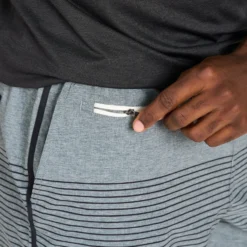 Banks Short 5" | Steel Blue Linen Texture Stripe -Deals Haute Drape Store V366SPT 6 01dab13d 3298 408b 89e5 5a4c506b8a06