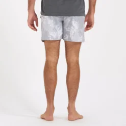 Cape Short | Light Grey Vintage Leaf -Deals Haute Drape Store V369GVL 3