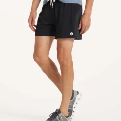 Course Run Short | Black -Deals Haute Drape Store V376BLK 1685a