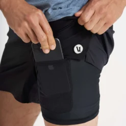 Course Run Short | Black -Deals Haute Drape Store V376BLK 1713