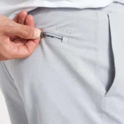 Sunday Performance Short | Platinum Heather -Deals Haute Drape Store V381HPT 1353