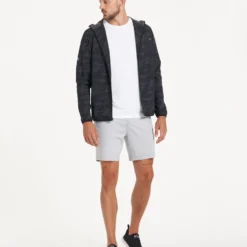 Sunday Performance Short | Platinum Heather -Deals Haute Drape Store V381HPT 1412