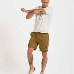 Sunday Performance Short | Tobacco Heather -Deals Haute Drape Store V381TOH 7