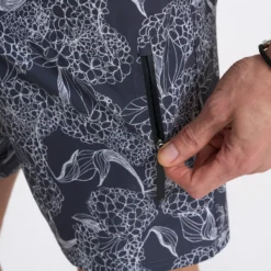 Infinity Boardshort | Charcoal Hydrangea -Deals Haute Drape Store V383CCH 1144 scaled