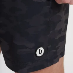 Kore Unlined Short | Black Watercolor Camo -Deals Haute Drape Store V388BWC 1673