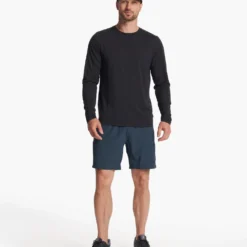 Kore Unlined Short | Indigo -Deals Haute Drape Store V388IND FA23 M ECOMM SHORTS FULL 3