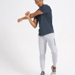 Sunday Performance Jogger | Platinum Heather -Deals Haute Drape Store V416HPT 5