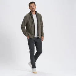 Soco Zip Up | Oregano -Deals Haute Drape Store V518ORE 5