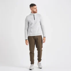 Durango Half Zip | Heather Grey -Deals Haute Drape Store V519HTG 4 update