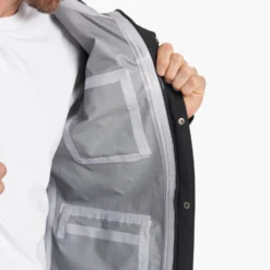 Palisades Rain Jacket | Black -Deals Haute Drape Store V525BLK FA23 M ECOMM jackets DETAIL 9