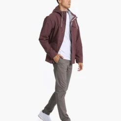 Palisades Rain Jacket | Chestnut -Deals Haute Drape Store V525CHN 04325