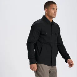 Ripstop Jacket | Black -Deals Haute Drape Store V527BLK 2 scaled