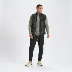 Topanga Insulation Vest | Black Camo -Deals Haute Drape Store V530BCM 5