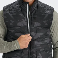 Topanga Insulation Vest | Black Camo -Deals Haute Drape Store V530BCM 7