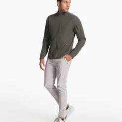 Venture Track Jacket | Balsam Linen Texture -Deals Haute Drape Store V536BLN FA23 M ECOMM jackets FULL 4