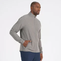 Venture Track Jacket | Grey Linen Texture -Deals Haute Drape Store V536GRL 2