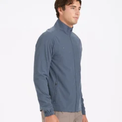 Venture Track Jacket | Navy Linen Texture -Deals Haute Drape Store V536NVL 2