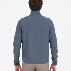 Venture Track Jacket | Navy Linen Texture -Deals Haute Drape Store V536NVL 3