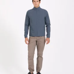 Venture Track Jacket | Navy Linen Texture -Deals Haute Drape Store V536NVL 4