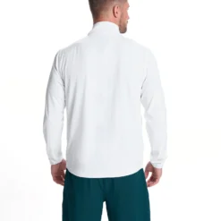 Venture Track Jacket | White -Deals Haute Drape Store V536WHT FA23 M ECOMM jackets BACK TOPS 15