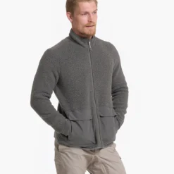 Idyllwild Sherpa Jacket | Charcoal -Deals Haute Drape Store V543CCL 22FA M ECOMM JACKETS VESTS FRONT TOPS 2 v2