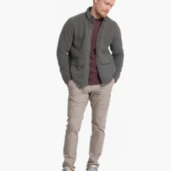 Idyllwild Sherpa Jacket | Charcoal -Deals Haute Drape Store V543CCL 22FA M ECOMM JACKETS VESTS FULL 4 v2