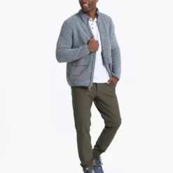 Idyllwild Sherpa Jacket | Heather Grey -Deals Haute Drape Store V543HTG 01894