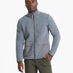 Idyllwild Sherpa Jacket | Heather Grey -Deals Haute Drape Store V543HTG 01936