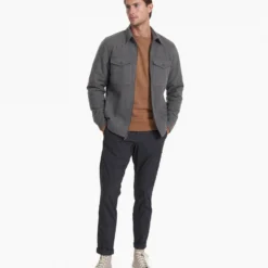 Ridgeline Wool Jacket | Charcoal Heather -Deals Haute Drape Store V545HCC FA22 M ECOMM 0008
