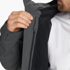 Oahu Rain Jacket | Shale -Deals Haute Drape Store V553SHA FA23 M ECOMM jackets DETAIL 15