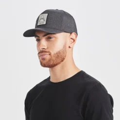 Geometric Hat | Black Heather -Deals Haute Drape Store V829HBK 2 update