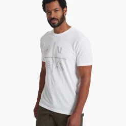 Talisman Tee | White -Deals Haute Drape Store V9001WHT SP23 M ECOMM PRINTABLES TOP 0153 1X1 c7e8e0c4 2c3d 422a 9047 60622403cb7c