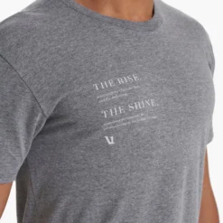 Dedication Tee | Heather Grey -Deals Haute Drape Store V9004HTG SP23 M ECOMM PRINTABLES 0405 DETAIL 1x1 32ffb0ee 0728 4787 b510 af1ff59896c2