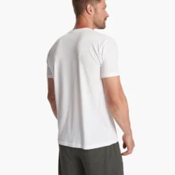 Landscapes Tee | White -Deals Haute Drape Store V9009WHT FA23 M ECOMM printables BACK TOPS 4