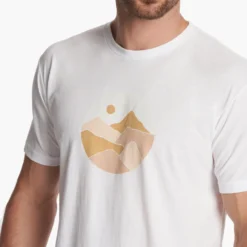 Landscapes Tee | White -Deals Haute Drape Store V9009WHT FA23 M ECOMM printables DETAIL 5