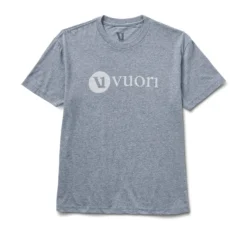 V1 Vuori Wordmark Logo Tee | Heather Grey Salt