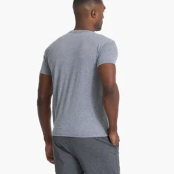 V1 Vuori Wordmark Logo Tee | Heather Grey Salt -Deals Haute Drape Store V901HSL 01066