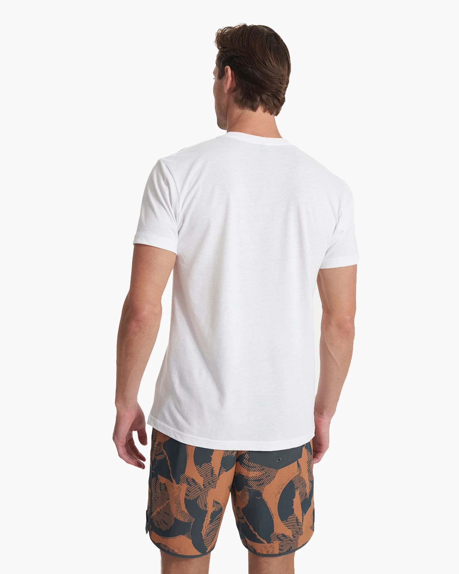 V1 Vuori Wordmark Logo Tee | White/Vintage Charcoal 3 V1 Vuori Wordmark Logo Tee | White/Vintage Charcoal - Image 3